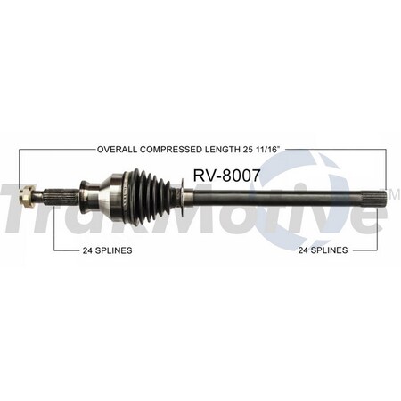Surtrack Axle Cv Axle Shaft, Rv-8007 RV-8007
